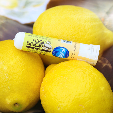 Lemon Cheesecake Vape on top of lemons by Appalachian Standard