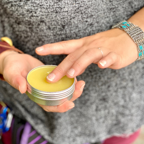 Hands with CBD Salve by Appalachian Standard