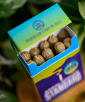 Special Sauce  pre-rolls in sustainable recycled ocean plastic tubes on wood and moss from Appalachian Standard