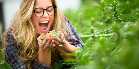 Fiddy Shades of Green eating Boujee Bears in the Greenhouse at Appalachian Standard