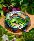 aLeaf's Diamond Shaped rainbow colored  ashtray 