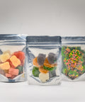 A photo of Appalachian Standards Limited Edition Ghoulish Candy Bundle includes our Limited Edition BOOjee Bears CBD Gummies, Limited Edition Boujee Bears CBD Gummies, and Limited Edition Bouj Bites CBD Gummies. 