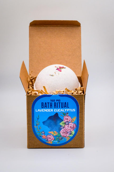 A box with Appalachian Standard's CBD Bath Bomb inside