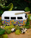 Vintage Hippie Bus Ceramic Ashtray tie dye