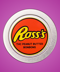 Appalachian Standard's limited edition Ross's THC Peanut Butter BonBons tin lid with an orange label