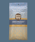 Appalachian Standard's Salted Croissant THC Chocolate packaging with blue and yellow design on a blue background