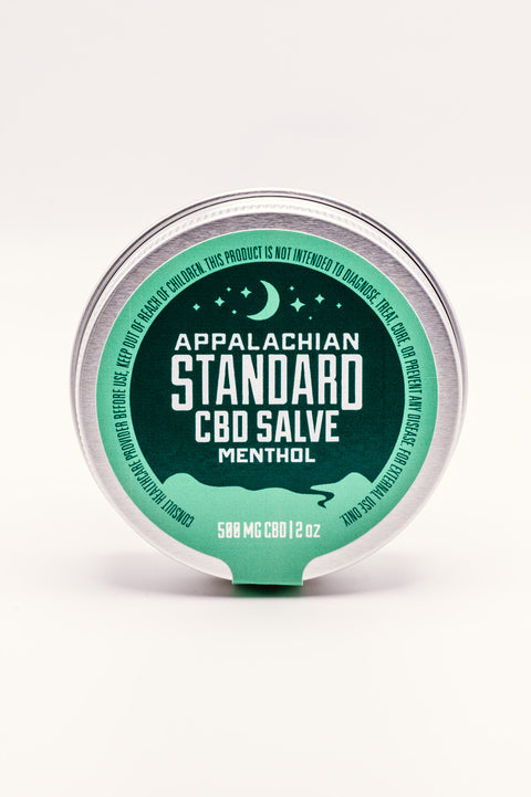 A tin of Appalachian Standard's CBD Menthol Salve